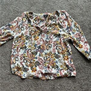 Alyx Multicolor Paisley Floral Blouse